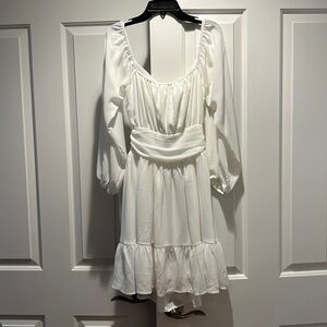 Forolav white girl’s summer dress